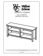 Предварительный просмотр 1 страницы Walker Edison W58CSP Assembly Instructions Manual