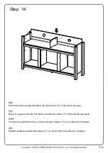 Предварительный просмотр 24 страницы Walker Edison W58FP18HB Assembly Instructions Manual