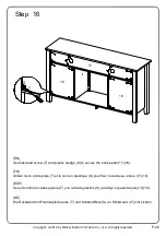 Предварительный просмотр 26 страницы Walker Edison W58FP18HB Assembly Instructions Manual