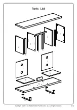 Preview for 3 page of Walker Edison W58FP18SM Assembly Instructions Manual