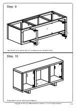 Preview for 9 page of Walker Edison W58FP18SM Assembly Instructions Manual