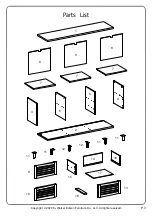 Preview for 3 page of Walker Edison W58JACSD Assembly Instructions Manual