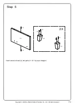 Preview for 9 page of Walker Edison W60CMP Assembly Instructions Manual