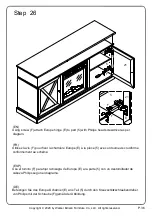 Предварительный просмотр 36 страницы Walker Edison W60FPXDHB Assembly Instructions Manual