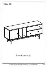 Предварительный просмотр 35 страницы Walker Edison W60JLYN Assembly Instructions Manual