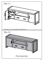 Preview for 15 page of Walker Edison W60UBC22 Assembly Instructions Manual