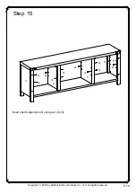 Preview for 19 page of Walker Edison W70BDSD Assembly Instructions Manual