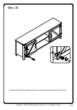 Preview for 24 page of Walker Edison W70BDSD Assembly Instructions Manual