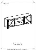 Preview for 25 page of Walker Edison W70BDSD Assembly Instructions Manual