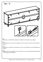 Preview for 20 page of Walker Edison W70BLA2D Assembly Instructions Manual