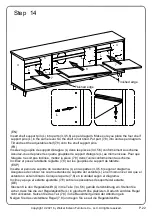 Preview for 22 page of Walker Edison W70BLA2D Assembly Instructions Manual