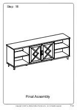 Preview for 26 page of Walker Edison W70BLA2D Assembly Instructions Manual