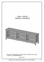 Walker Edison W70CSP Assembly Instructions Manual preview