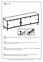 Предварительный просмотр 22 страницы Walker Edison W70DRAP2DD Assembly Instructions Manual