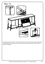 Предварительный просмотр 19 страницы Walker Edison W70FENSMD Assembly Instructions Manual