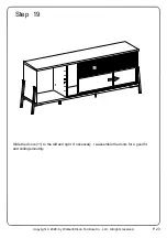 Preview for 23 page of Walker Edison W70FENSMD Assembly Instructions Manual