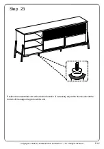 Предварительный просмотр 27 страницы Walker Edison W70FENSMD Assembly Instructions Manual