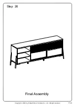 Предварительный просмотр 30 страницы Walker Edison W70FENSMD Assembly Instructions Manual