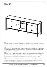 Предварительный просмотр 29 страницы Walker Edison W70FP18 Assembly Instructions Manual