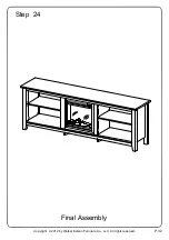 Предварительный просмотр 32 страницы Walker Edison W70FP18 Assembly Instructions Manual