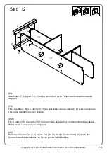 Предварительный просмотр 21 страницы Walker Edison W70FPAB Assembly Instructions Manual