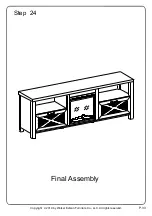 Предварительный просмотр 33 страницы Walker Edison W70FPAB Assembly Instructions Manual