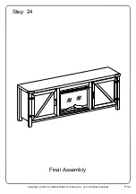 Preview for 33 page of Walker Edison W70FPBDSD Assembly Instructions Manual