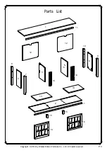 Предварительный просмотр 3 страницы Walker Edison W70FPSC Assembly Instructions Manual