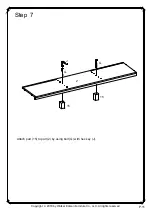 Предварительный просмотр 11 страницы Walker Edison W70FPSC Assembly Instructions Manual