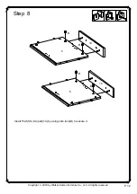 Предварительный просмотр 12 страницы Walker Edison W70FPSC Assembly Instructions Manual