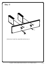 Предварительный просмотр 13 страницы Walker Edison W70FPSC Assembly Instructions Manual