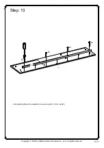 Предварительный просмотр 17 страницы Walker Edison W70FPSC Assembly Instructions Manual