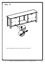 Предварительный просмотр 19 страницы Walker Edison W70FPSC Assembly Instructions Manual