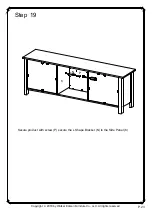 Предварительный просмотр 23 страницы Walker Edison W70FPSC Assembly Instructions Manual