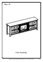 Предварительный просмотр 29 страницы Walker Edison W70FPSC Assembly Instructions Manual