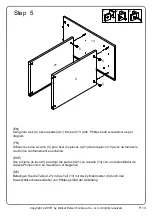 Preview for 13 page of Walker Edison W70FPTTOP Assembly Instructions Manual