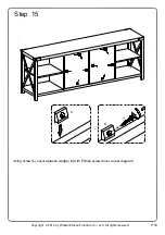 Preview for 19 page of Walker Edison W70MX2D Assembly Instructions Manual