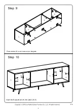 Preview for 9 page of Walker Edison W70NOR Assembly Instructions Manual