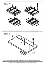 Preview for 8 page of Walker Edison W70UBC22 Assembly Instructions Manual