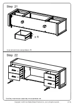 Preview for 15 page of Walker Edison W70UBC22 Assembly Instructions Manual