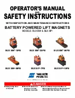 Preview for 1 page of Walker Magnetics BUX BM2 Owners/Operators Manual And Safety Instructions