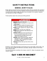 Preview for 3 page of Walker Magnetics BUX BM2 Owners/Operators Manual And Safety Instructions