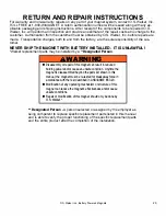 Preview for 23 page of Walker Magnetics BUX BM2 Owners/Operators Manual And Safety Instructions