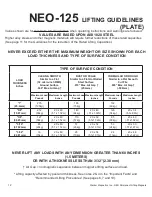 Preview for 12 page of Walker Magnetics NEO-125 Owners/Operators Manual And Safety Instructions