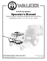 Walker A16 Operator'S Manual preview