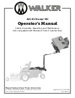 Preview for 1 page of Walker A21 Hi-Dump Operator'S Manual