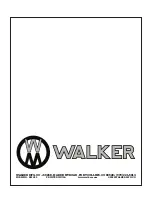 Preview for 88 page of Walker H24d Operator'S Manual