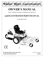 Walker MB (18 HP) Parts And Owners Manual предпросмотр