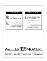 Предварительный просмотр 88 страницы Walker MC (18 HP) Owner'S Manual