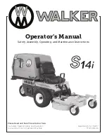 Предварительный просмотр 1 страницы Walker S14i Operator'S Manual